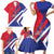 Personalised Haiti 1804 Family Matching Short Sleeve Bodycon Dress and Hawaiian Shirt Coat Of Arms Simple Style LT05 - Wonder Print Shop