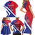 Personalised Haiti 1804 Family Matching Short Sleeve Bodycon Dress and Hawaiian Shirt Coat Of Arms Simple Style LT05 - Wonder Print Shop