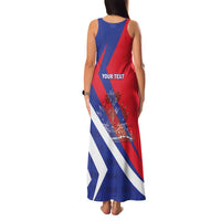 Personalised Haiti 1804 Family Matching Tank Maxi Dress and Hawaiian Shirt Coat Of Arms Simple Style LT05 - Wonder Print Shop