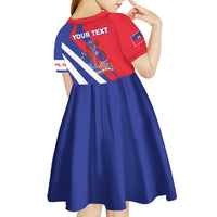 Personalised Haiti 1804 Kid Short Sleeve Dress Coat Of Arms Simple Style LT05 - Wonder Print Shop