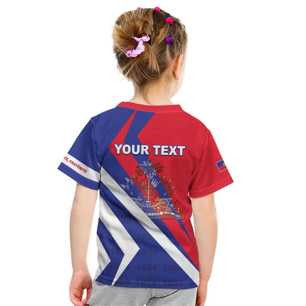 Personalised Haiti 1804 Kid T Shirt Coat Of Arms Simple Style LT05 - Wonder Print Shop