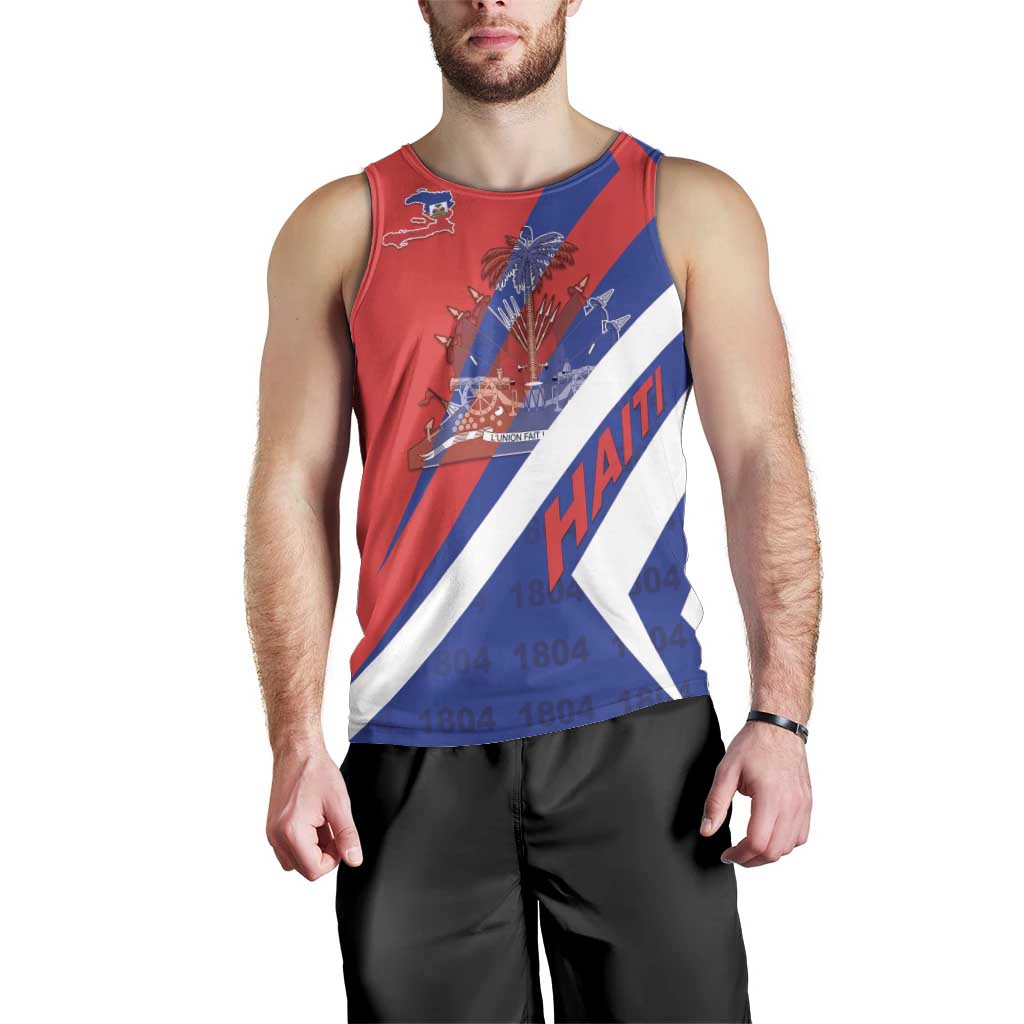 Personalised Haiti 1804 Men Tank Top Coat Of Arms Simple Style LT05 - Wonder Print Shop