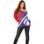 Personalised Haiti 1804 Off Shoulder Sweater Coat Of Arms Simple Style LT05 - Wonder Print Shop