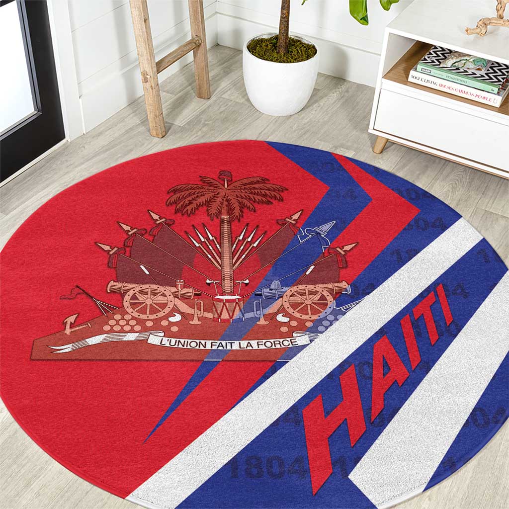 Haiti 1804 Round Carpet Coat Of Arms Simple Style