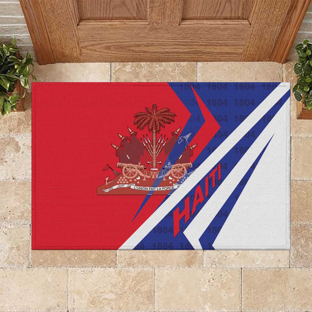Haiti 1804 Rubber Doormat Coat Of Arms Simple Style LT05 - Wonder Print Shop