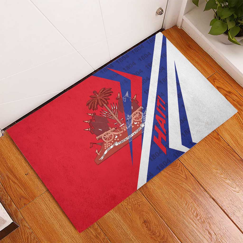 Haiti 1804 Rubber Doormat Coat Of Arms Simple Style LT05 - Wonder Print Shop
