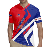 Personalised Haiti 1804 Rugby Jersey Coat Of Arms Simple Style LT05 - Wonder Print Shop