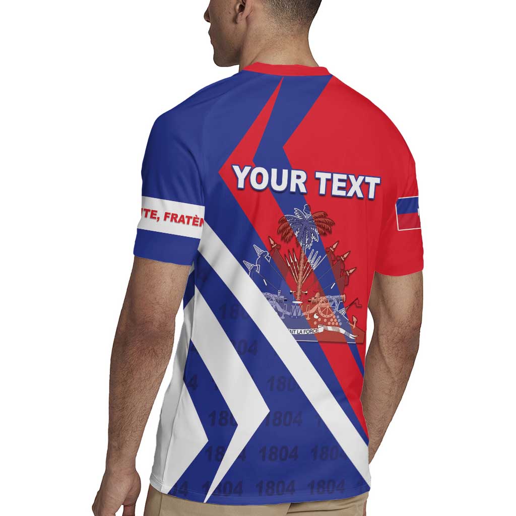 Personalised Haiti 1804 Rugby Jersey Coat Of Arms Simple Style LT05 - Wonder Print Shop