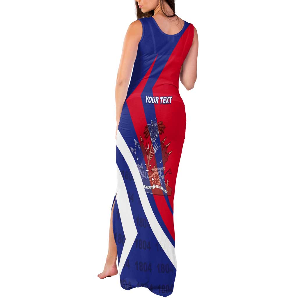Personalised Haiti 1804 Tank Maxi Dress Coat Of Arms Simple Style LT05 - Wonder Print Shop