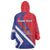 Personalised Haiti 1804 Wearable Blanket Hoodie Coat Of Arms Simple Style LT05 - Wonder Print Shop