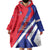 Personalised Haiti 1804 Wearable Blanket Hoodie Coat Of Arms Simple Style LT05 - Wonder Print Shop