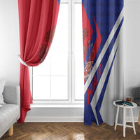 Haiti 1804 Window Curtain Coat Of Arms Simple Style LT05 - Wonder Print Shop