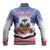 Personalised Haiti Independence Day Baseball Jacket Neg Maron Polynesian Style LT05 - Wonder Print Shop