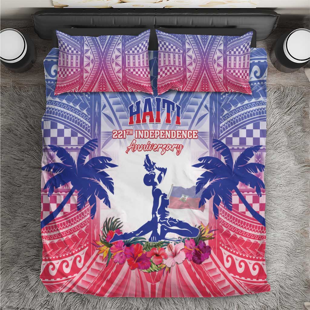 Haiti Independence Day Bedding Set Neg Maron Polynesian Style LT05 - Wonder Print Shop