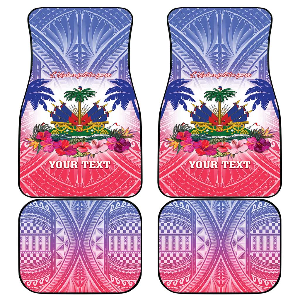 Haiti Independence Day Car Mats Neg Maron Polynesian Style LT05