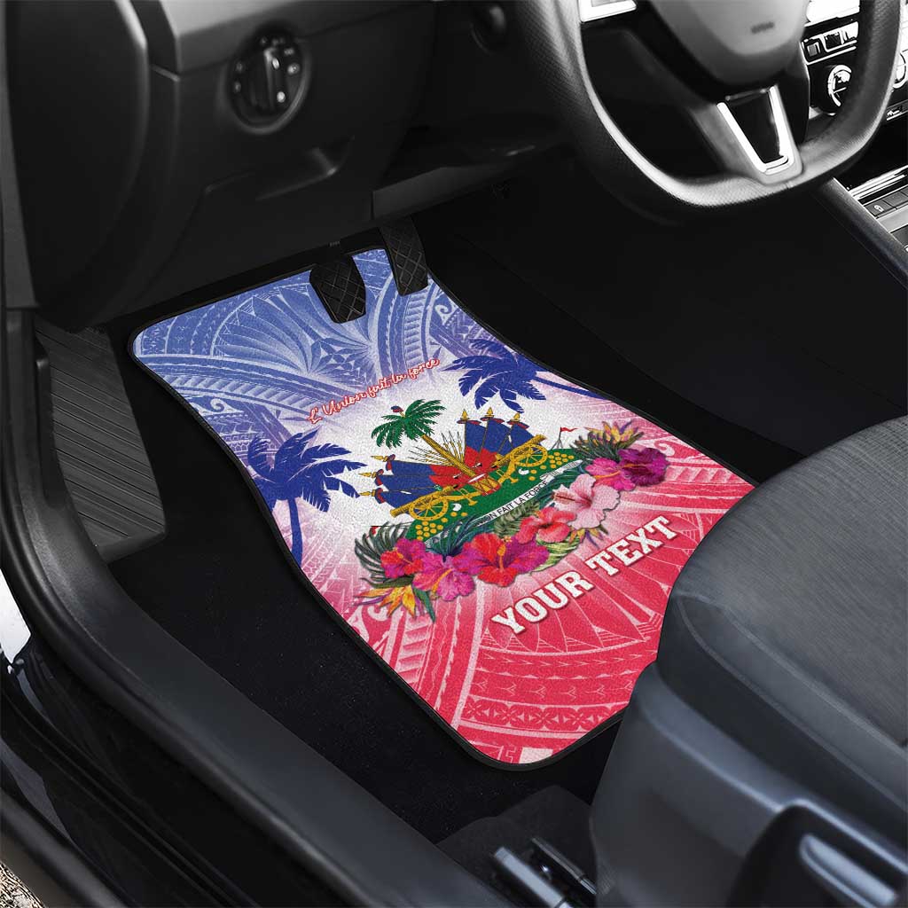 Haiti Independence Day Car Mats Neg Maron Polynesian Style LT05