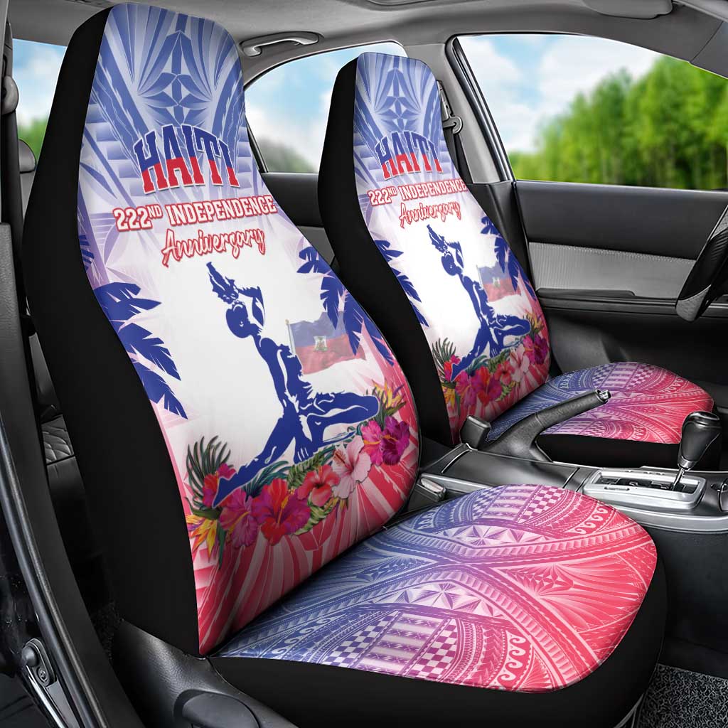 Haiti Independence Day Car Seat Cover Neg Maron Polynesian Style LT05