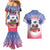 Personalised Haiti Independence Day Couples Matching Mermaid Dress and Hawaiian Shirt Neg Maron Polynesian Style LT05 - Wonder Print Shop