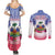 Personalised Haiti Independence Day Couples Matching Summer Maxi Dress and Long Sleeve Button Shirt Neg Maron Polynesian Style LT05 - Wonder Print Shop