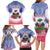 Personalised Haiti Independence Day Family Matching Long Sleeve Bodycon Dress and Hawaiian Shirt Neg Maron Polynesian Style LT05 - Wonder Print Shop