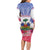 Personalised Haiti Independence Day Family Matching Long Sleeve Bodycon Dress and Hawaiian Shirt Neg Maron Polynesian Style LT05 - Wonder Print Shop