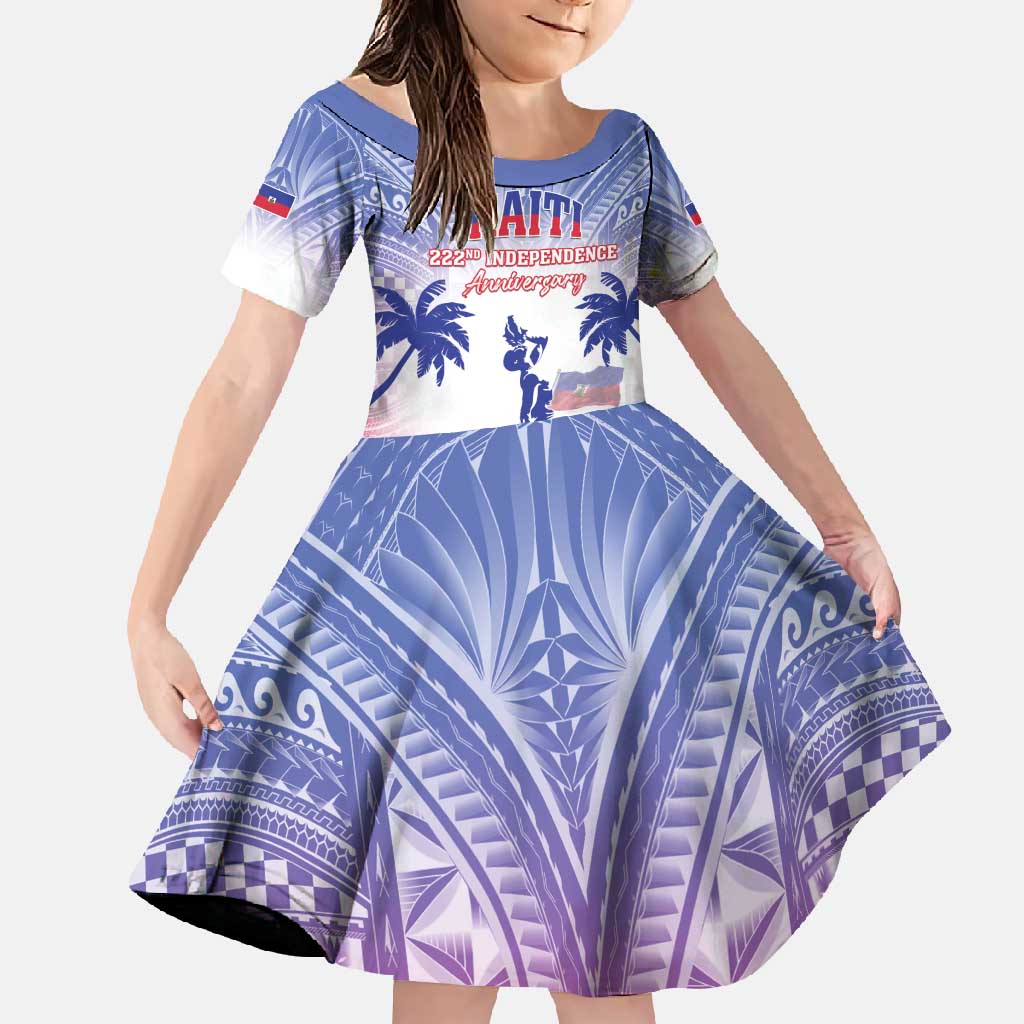 Personalised Haiti Independence Day Family Matching Off Shoulder Maxi Dress and Hawaiian Shirt Neg Maron Polynesian Style LT05