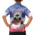 Personalised Haiti Independence Day Family Matching Off Shoulder Short Dress and Hawaiian Shirt Neg Maron Polynesian Style LT05 - Wonder Print Shop