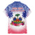 Personalised Haiti Independence Day Family Matching Off Shoulder Short Dress and Hawaiian Shirt Neg Maron Polynesian Style LT05 - Wonder Print Shop