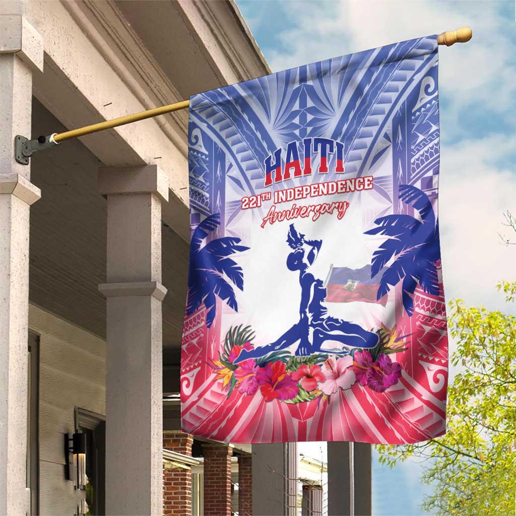 Haiti Independence Day Garden Flag Neg Maron Polynesian Style LT05 - Wonder Print Shop