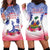 Personalised Haiti Independence Day Hoodie Dress Neg Maron Polynesian Style LT05 - Wonder Print Shop