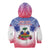 Personalised Haiti Independence Day Kid Hoodie Neg Maron Polynesian Style LT05 - Wonder Print Shop