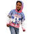 Personalised Haiti Independence Day Kid Hoodie Neg Maron Polynesian Style LT05 - Wonder Print Shop