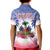 Personalised Haiti Independence Day Kid Polo Shirt Neg Maron Polynesian Style LT05 - Wonder Print Shop