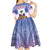 Personalised Haiti Independence Day Kid Short Sleeve Dress Neg Maron Polynesian Style LT05 - Wonder Print Shop