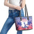Haiti Independence Day Leather Tote Bag Neg Maron Polynesian Style LT05 - Wonder Print Shop