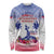 Personalised Haiti Independence Day Long Sleeve Shirt Neg Maron Polynesian Style LT05 - Wonder Print Shop