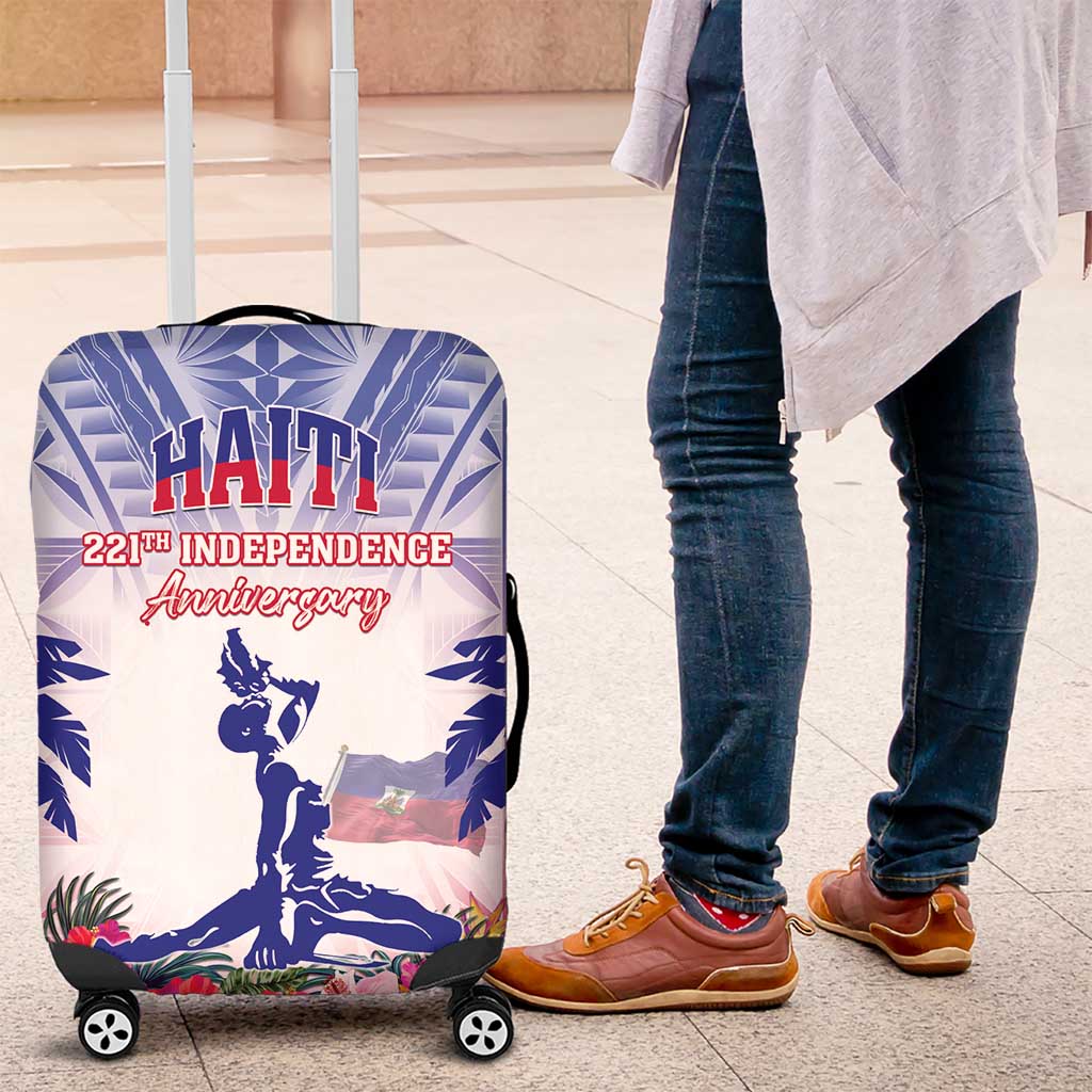 Haiti Independence Day Luggage Cover Neg Maron Polynesian Style LT05 - Wonder Print Shop