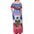 Personalised Haiti Independence Day Off Shoulder Maxi Dress Neg Maron Polynesian Style LT05 - Wonder Print Shop