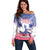 Personalised Haiti Independence Day Off Shoulder Sweater Neg Maron Polynesian Style LT05 - Wonder Print Shop