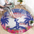 Haiti Independence Day Round Carpet Neg Maron Polynesian Style LT05