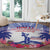 Haiti Independence Day Round Carpet Neg Maron Polynesian Style LT05