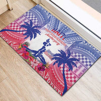 Haiti Independence Day Rubber Doormat Neg Maron Polynesian Style LT05