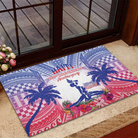 Haiti Independence Day Rubber Doormat Neg Maron Polynesian Style LT05