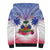 Personalised Haiti Independence Day Sherpa Hoodie Neg Maron Polynesian Style LT05 - Wonder Print Shop