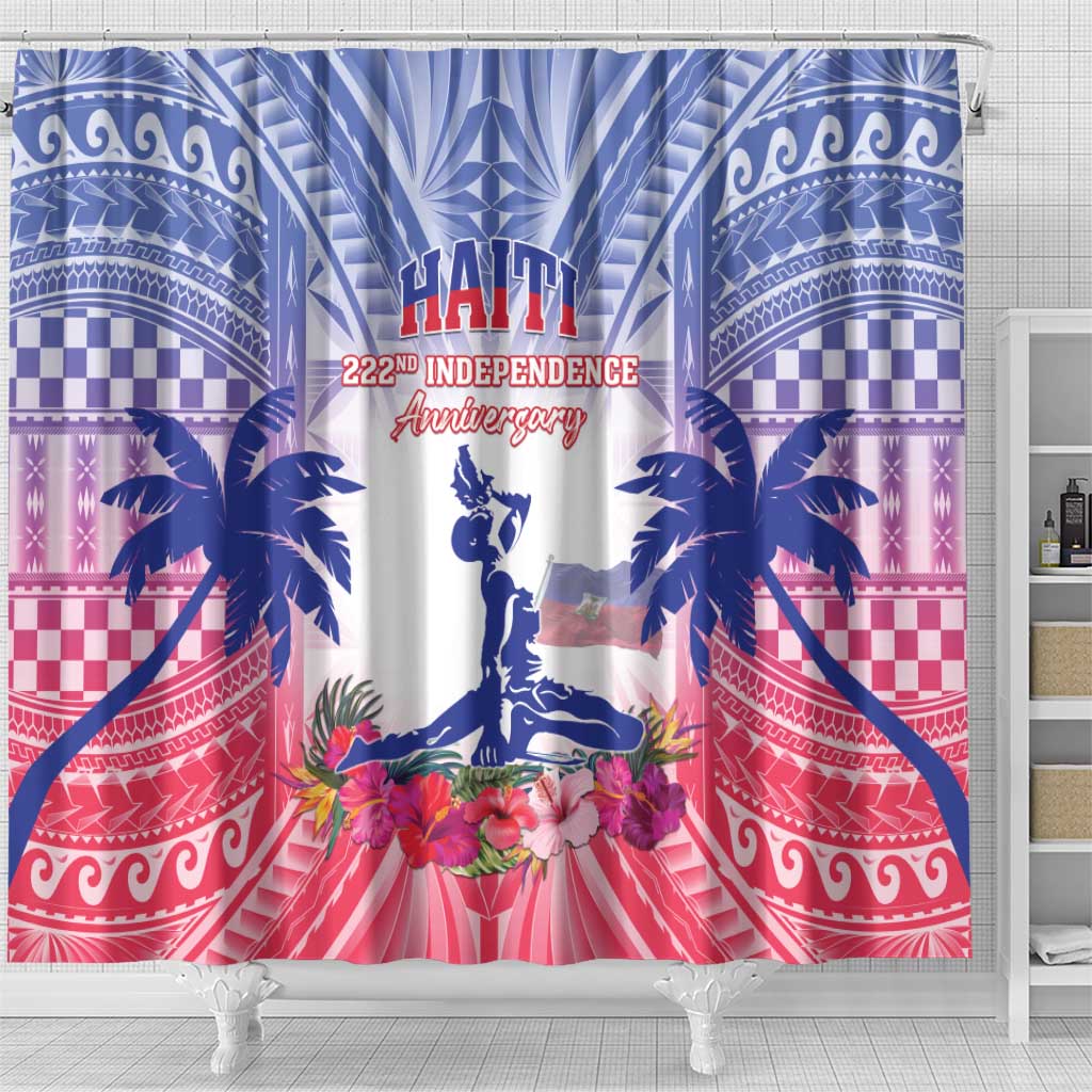 Haiti Independence Day Shower Curtain Neg Maron Polynesian Style LT05