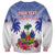 Personalised Haiti Independence Day Sweatshirt Neg Maron Polynesian Style LT05 - Wonder Print Shop