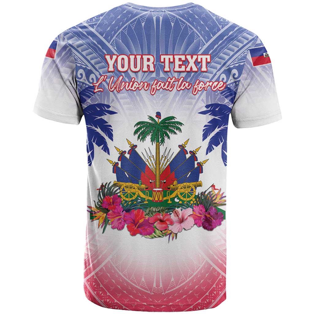 Personalised Haiti Independence Day T Shirt Neg Maron Polynesian Style LT05