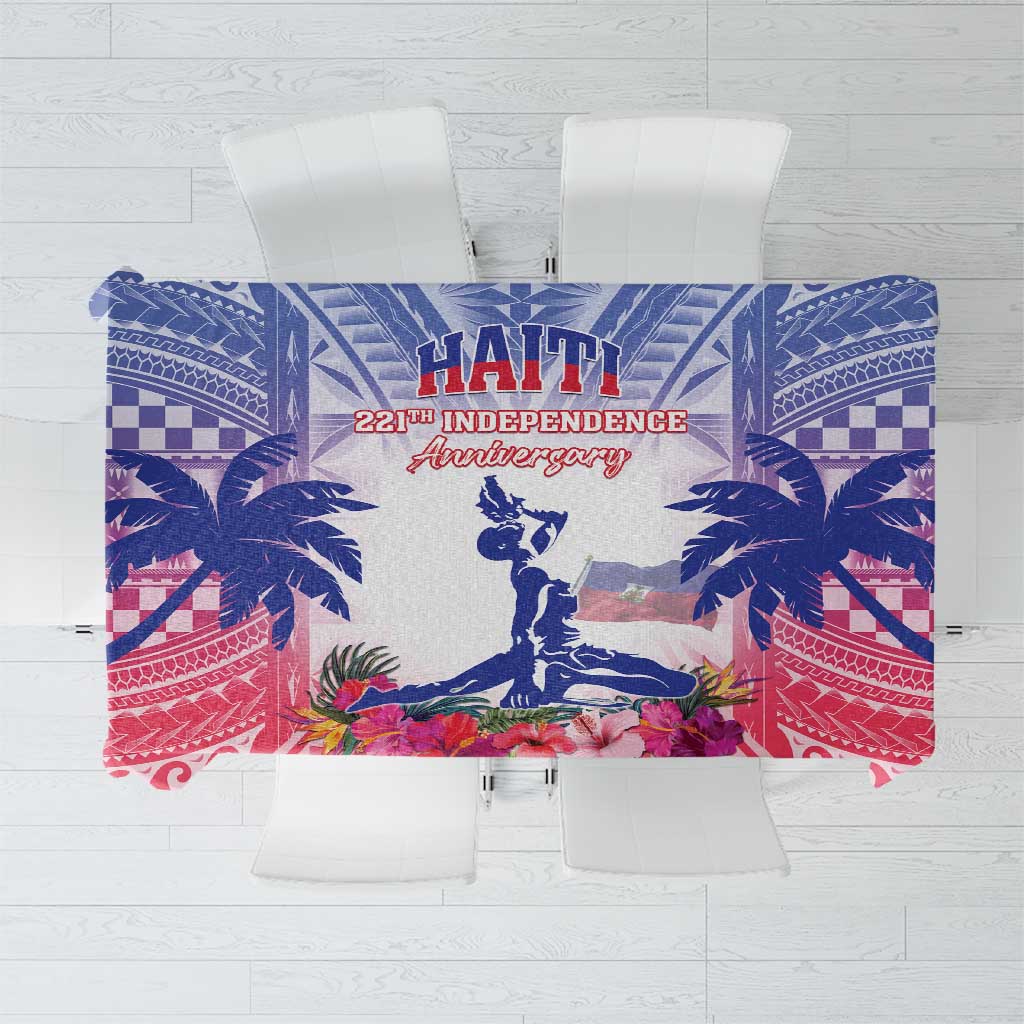 Haiti Independence Day Tablecloth Neg Maron Polynesian Style LT05 - Wonder Print Shop