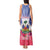 Personalised Haiti Independence Day Tank Maxi Dress Neg Maron Polynesian Style LT05 - Wonder Print Shop