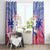 Haiti Independence Day Window Curtain Neg Maron Polynesian Style LT05 - Wonder Print Shop